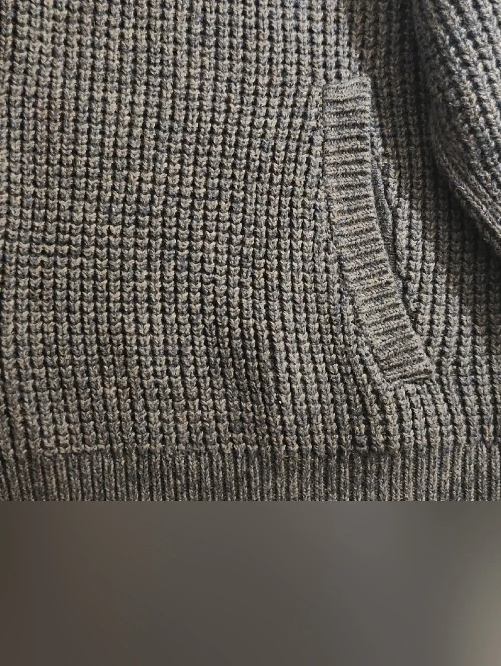 L.L. Bean Men's Zip-Up Rib Knit Sweater - Gray